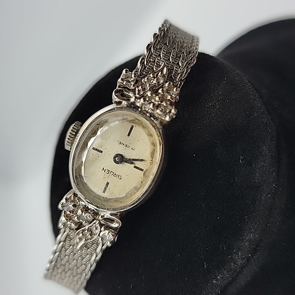 Gruen Diamond and gold watch